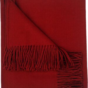 100% Baby Alpaca Throw Blanket, Our Solid Color Throw/Afghan