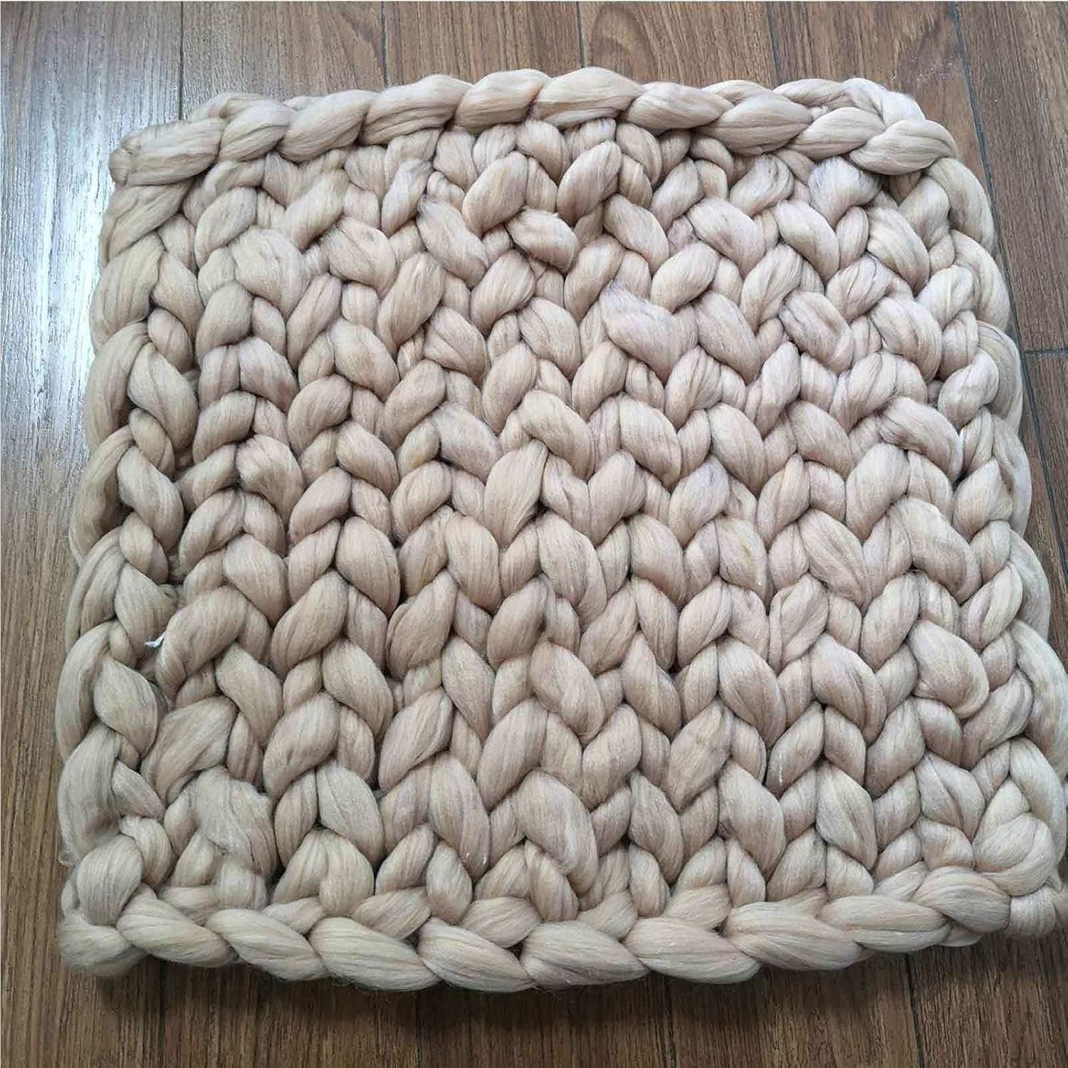 Daoyuan Chunky Knit Blanket Soft and Huge Throw Modern Bedding Handwoven Chenille for Bed Room\/Couch\/Bed\/Pet Mat\/Baby Blanket\/Gift,Beautiful Home Decoration